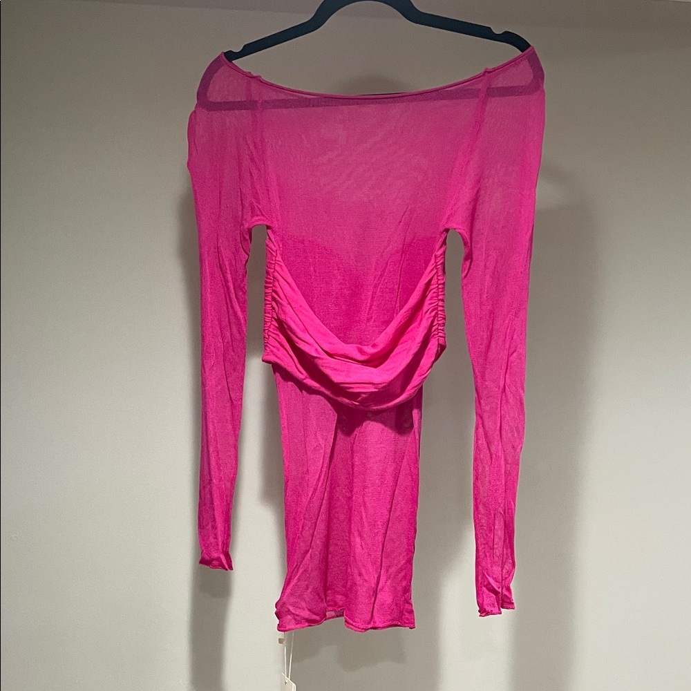 Pink Off-Shoulder top - Picture 2 of 3